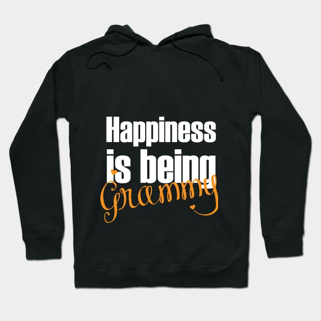 Happiness is being a Grammy Hoodie by Goldewin